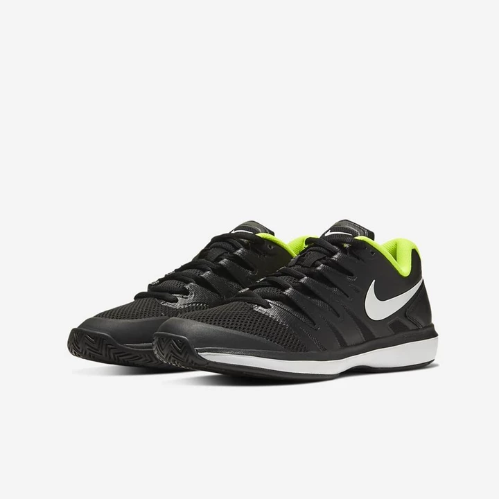 Nike NikeCourt Air Zoom Tenis Ayakkabısı Erkek Siyah Beyaz | TR4258174