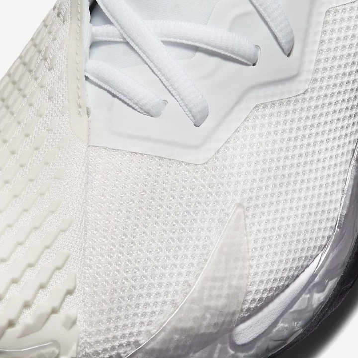Nike NikeCourt Air Zoom Tenis Ayakkabısı Erkek Beyaz Siyah Yeşil Beyaz | TR4258818