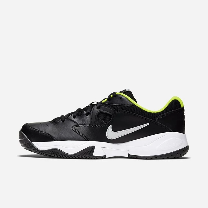 Nike NikeCourt Lite 2 Tenis Ayakkabısı Erkek Siyah Beyaz | TR4256462