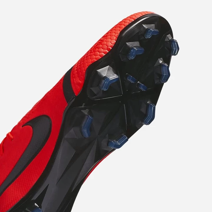 Nike PhantomVNM Krampon Erkek Açık Kırmızı Açık Kırmızı Metal Gümüş Siyah | TR4256693