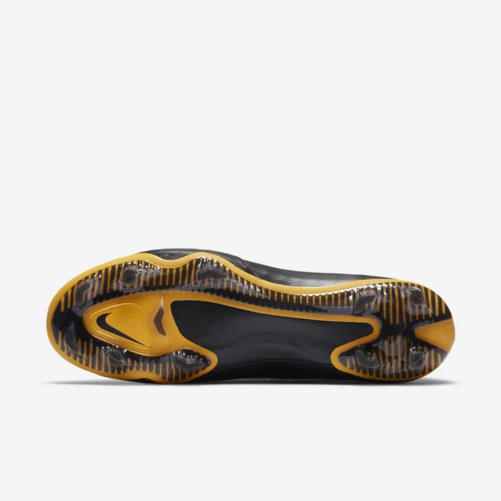Nike Phantom GT Krampon Erkek Siyah Altın Metal Altın Beyaz | TR4257926