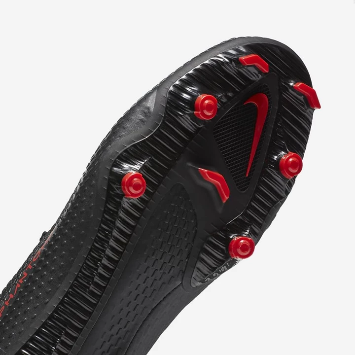 Nike Phantom GT Krampon Erkek Siyah Koyu Gri Kırmızı | TR4257544