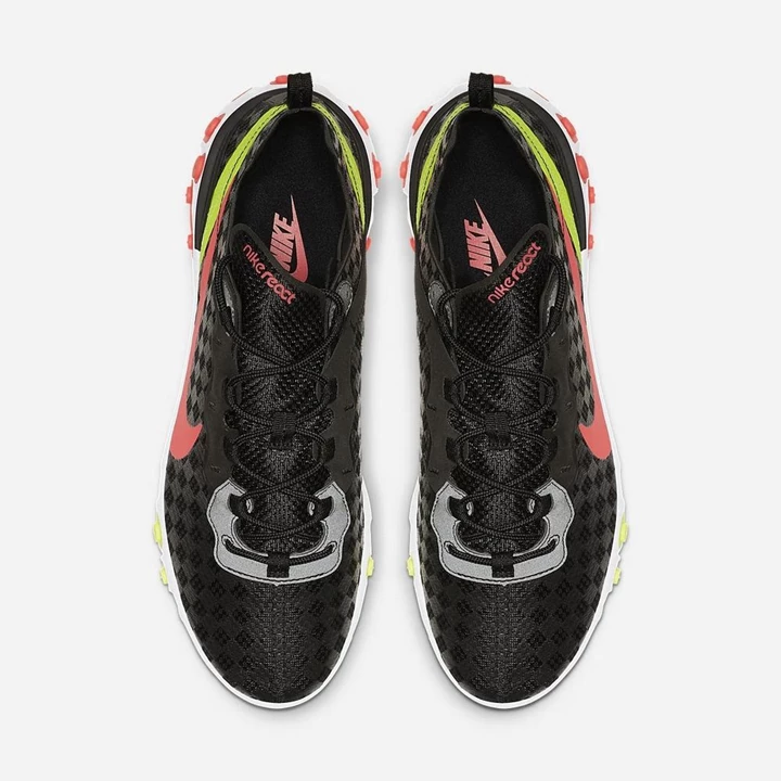 Nike React Element Spor Ayakkabı Erkek Siyah Kırmızı Kırmızı | TR4258554