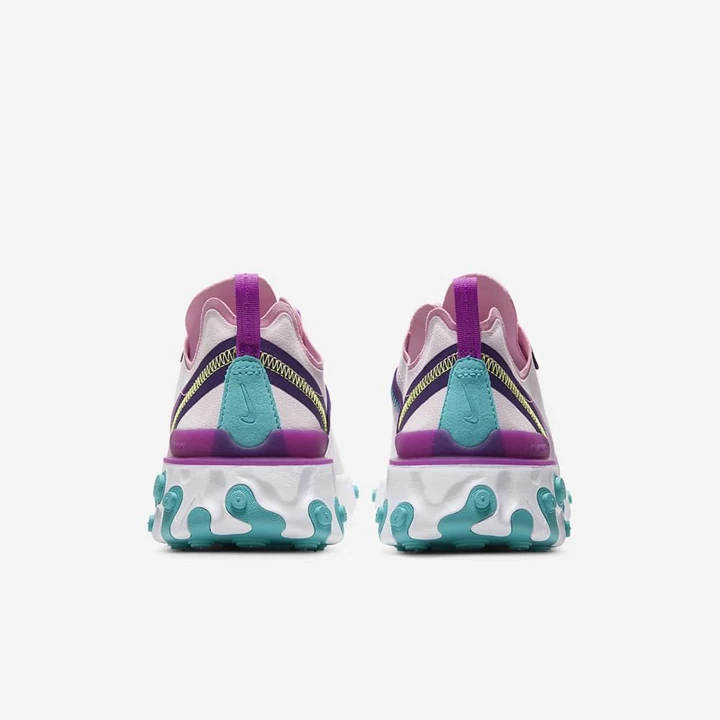 Nike React Element Spor Ayakkabı Kadın Açık Turkuaz Mor | TR4258525