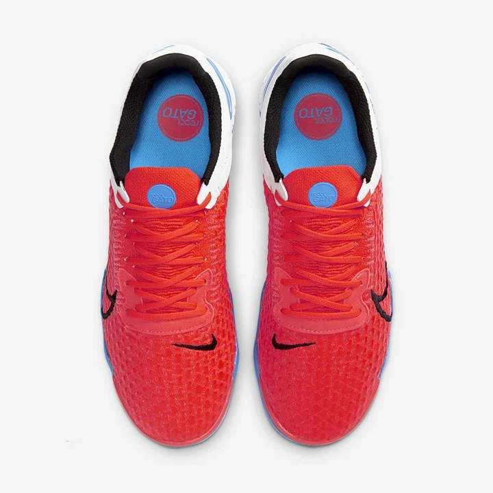 Nike React Gato Krampon Kadın Açık Kırmızı Mavi Platini Siyah | TR4257879