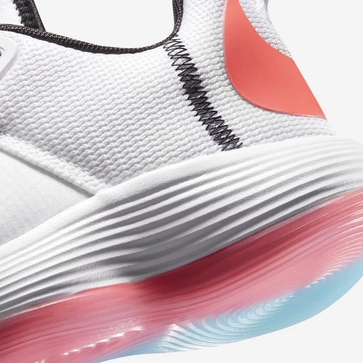Nike React HyperSet Voleybol Ayakkabısı Kadın Beyaz Kırmızı Siyah | TR4258134