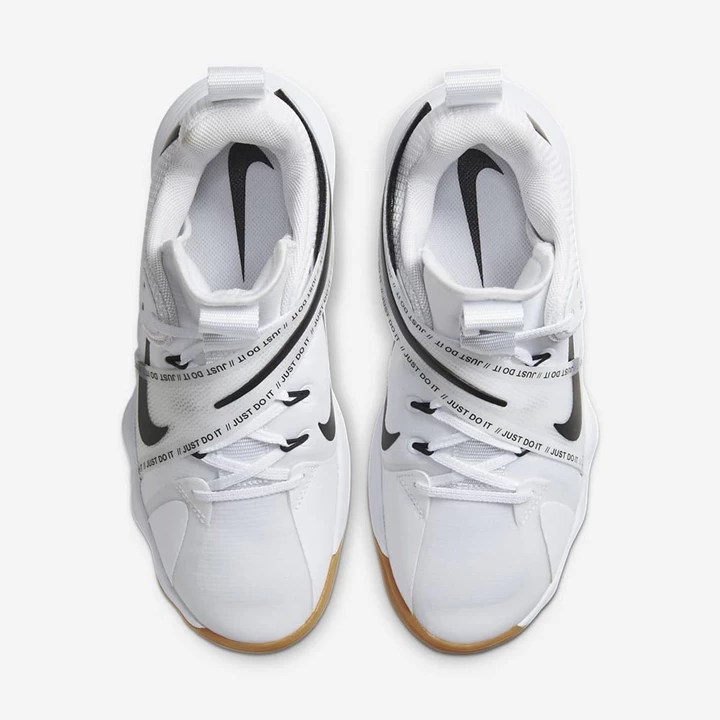 Nike React HyperSet Voleybol Ayakkabısı Kadın Beyaz Açık Kahverengi Siyah | TR4258591