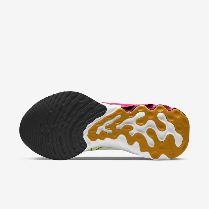 Nike React Infinity Run Flyknit Koşu Ayakkabısı Kadın Platini Yeşil Kırmızı Altın | TR4257343
