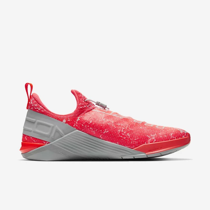 Nike React Metcon Çapraz Ayakkabı Erkek Açık Kırmızı Gri Kırmızı Gri | TR4257852