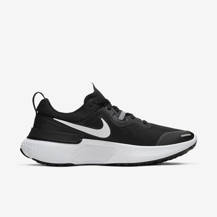 Nike React Miler Koşu Ayakkabısı Kadın Siyah Koyu Gri Koyu Gri Beyaz | TR4257000
