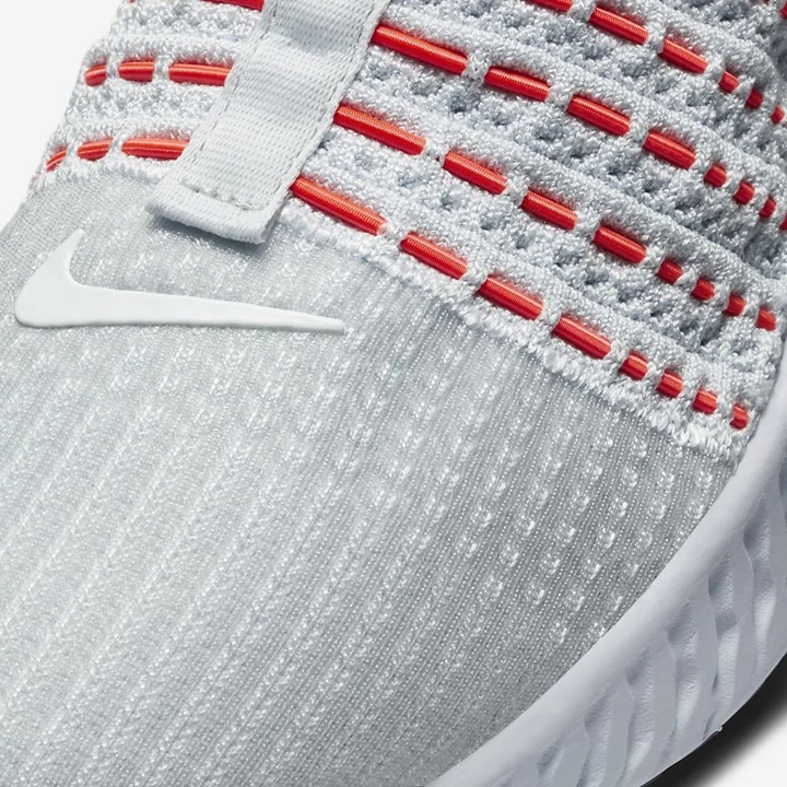 Nike React Phantom Koşu Ayakkabısı Erkek Platini Kırmızı Mavi Beyaz | TR4256697