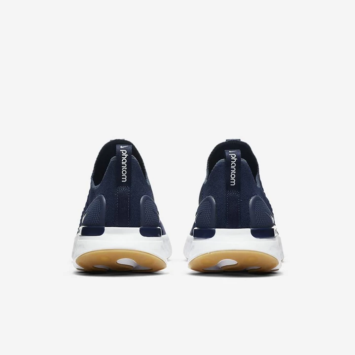 Nike React Phantom Koşu Ayakkabısı Erkek Lacivert Mavi Açık Gümüş Lacivert | TR4257898