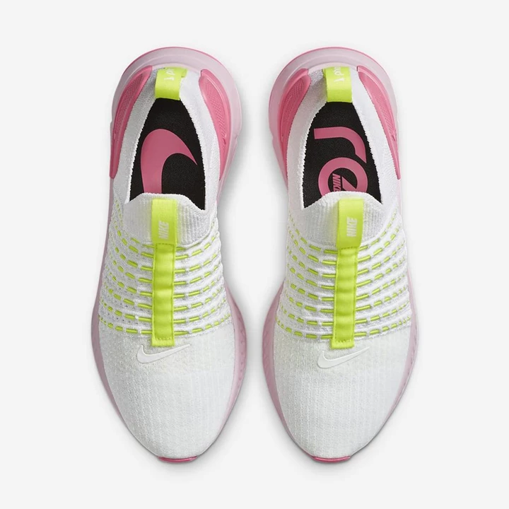 Nike React Phantom Koşu Ayakkabısı Kadın Beyaz Pembe Beyaz | TR4258269
