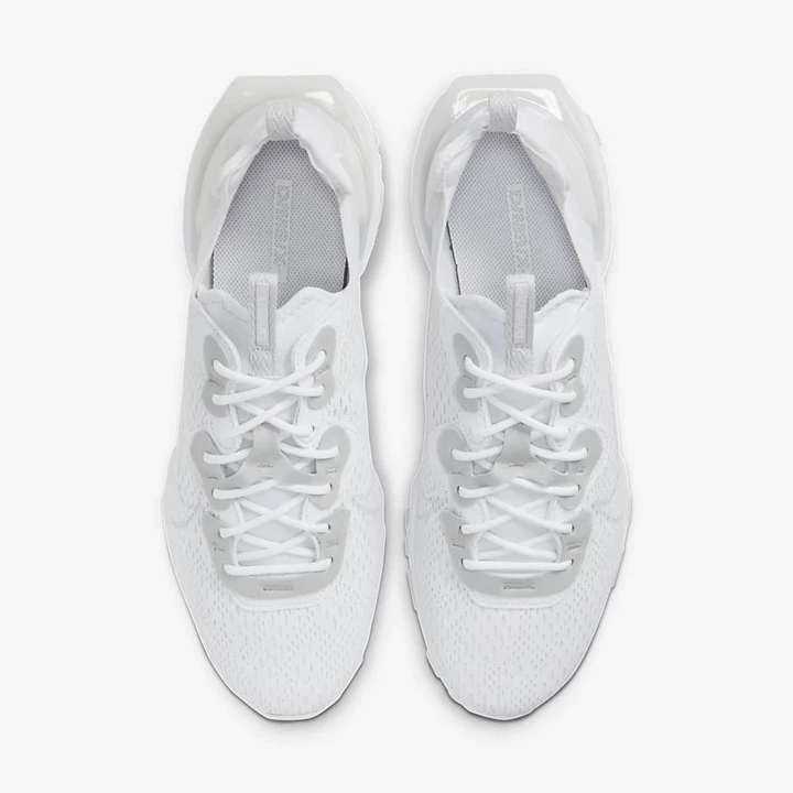 Nike React Vision Spor Ayakkabı Erkek Beyaz Beyaz Açık | TR4256636