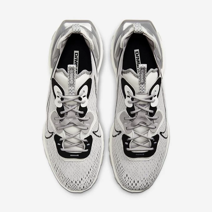 Nike React Vision Spor Ayakkabı Erkek Gri Beyaz Siyah | TR4257143