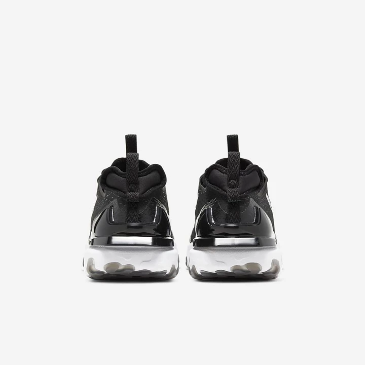 Nike React Vision Spor Ayakkabı Erkek Siyah Siyah Beyaz | TR4257161