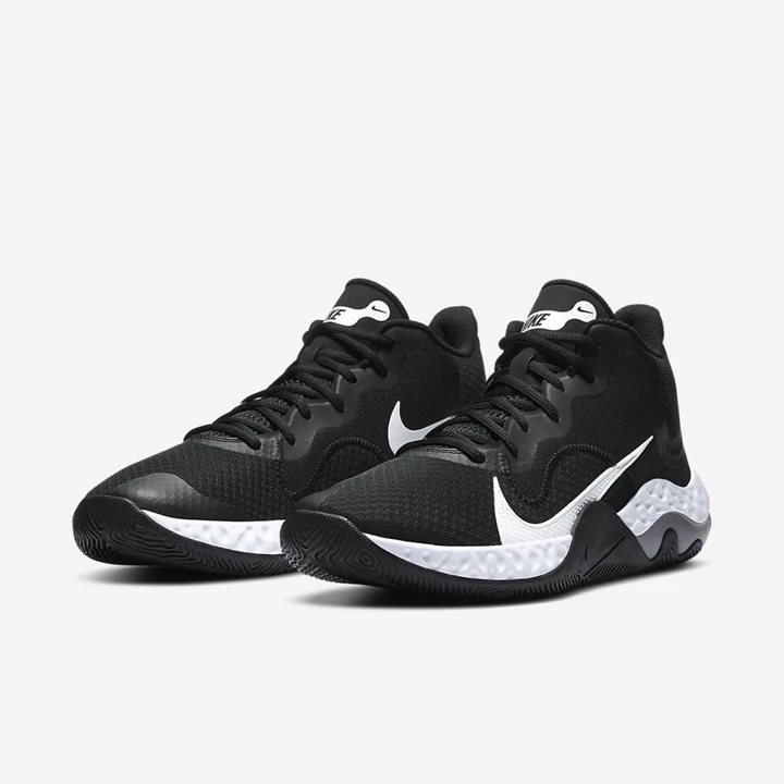 Nike Renew Elevate Basketbol Ayakkabısı Kadın Siyah Gri Beyaz | TR4256594