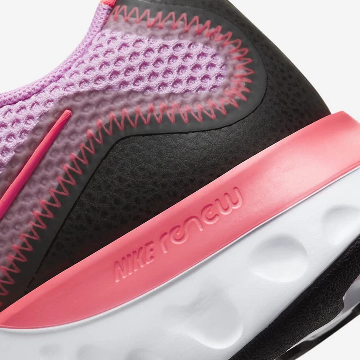 Nike Renew Run Koşu Ayakkabısı Kadın Pembe Siyah Kırmızı | TR4258119