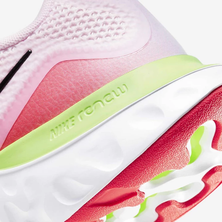 Nike Renew Run Koşu Ayakkabısı Kadın Pembe Mavi Kırmızı Siyah | TR4258734