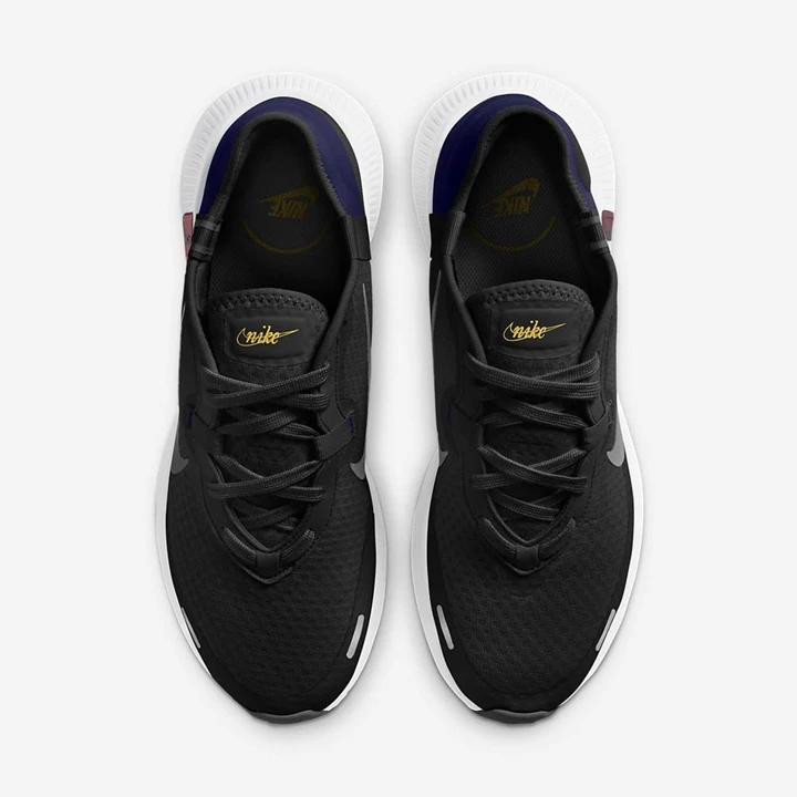 Nike Reposto Spor Ayakkabı Erkek Siyah Mavi Gri | TR4257930