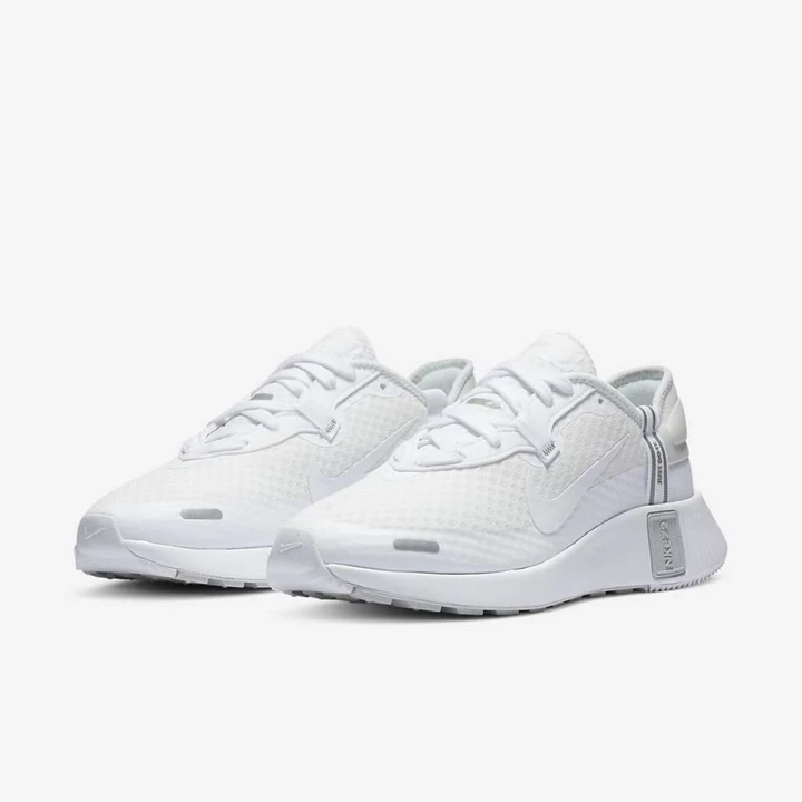 Nike Reposto Spor Ayakkabı Kadın Beyaz Gri Beyaz | TR4257271