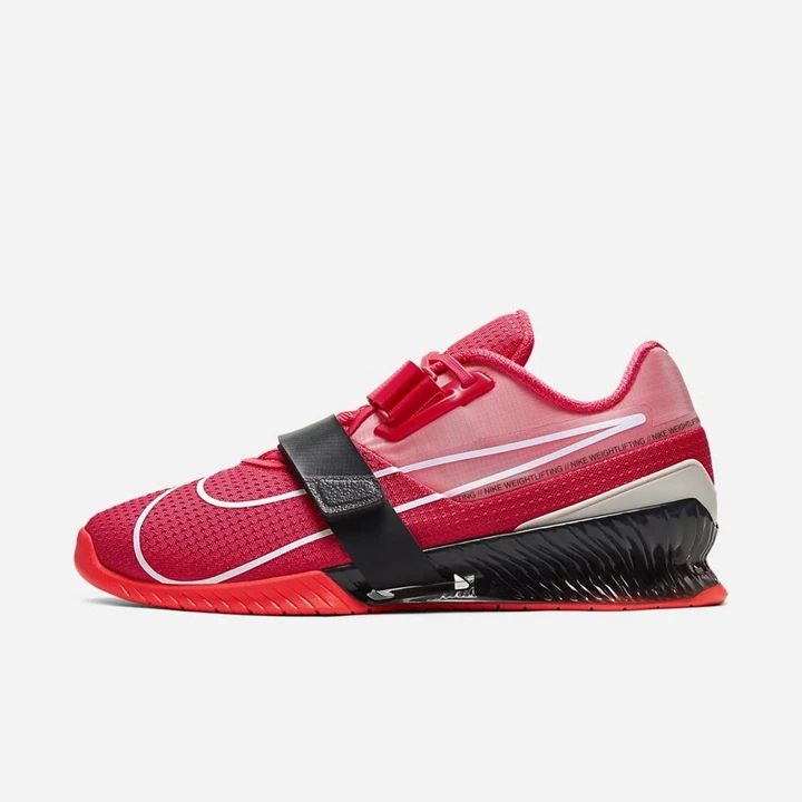 Nike Romaleos 4 Halter Ayakkabısı Kadın Kırmızı Koyu Gri | TR4256352