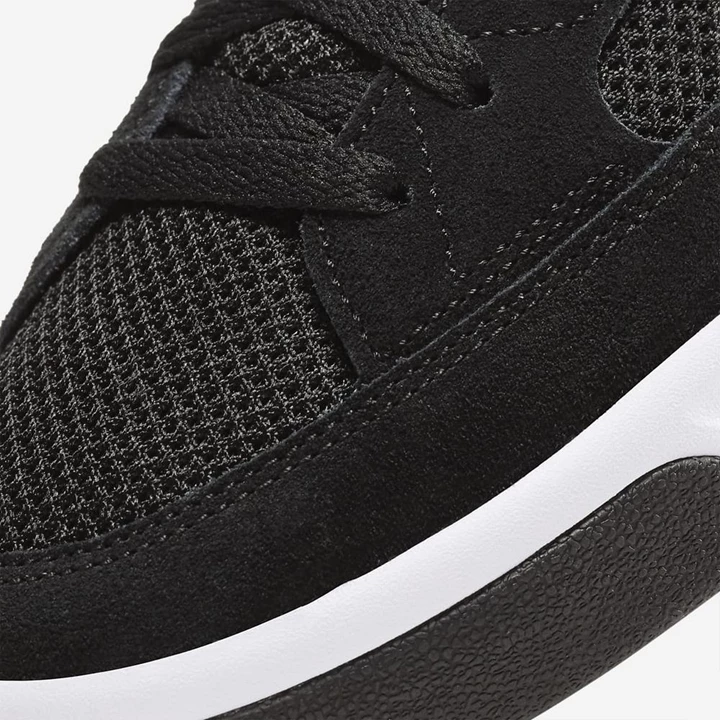 Nike SB Adversary Kaykay Ayakkabısı Erkek Siyah Siyah Beyaz | TR4258261