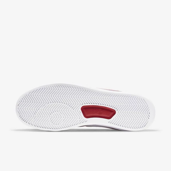 Nike SB Adversary Kaykay Ayakkabısı Kadın Beyaz Beyaz Kırmızı Kırmızı | TR4259057