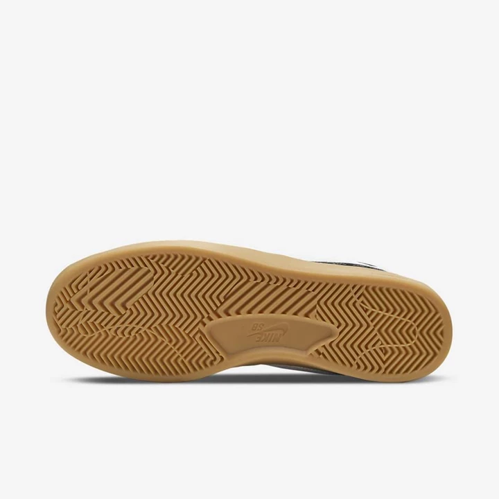 Nike SB Bruin React Kaykay Ayakkabısı Kadın Siyah Siyah Açık Kahverengi Beyaz | TR4257430