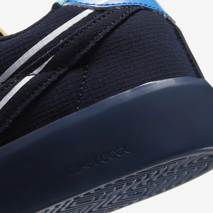 Nike SB Bruin React Kaykay Ayakkabısı Kadın Koyu Obsidian Yeşil Beyaz | TR4257951