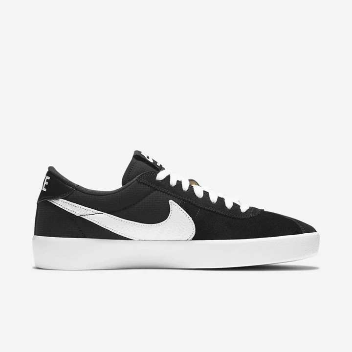 Nike SB Bruin React Kaykay Ayakkabısı Kadın Siyah Siyah Koyu Gri Beyaz | TR4259119