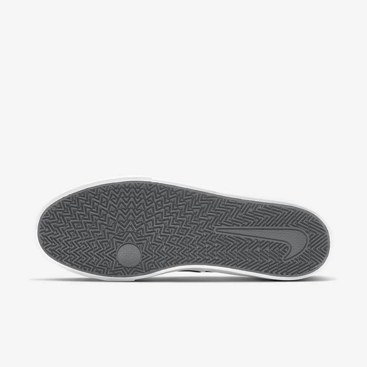 Nike SB Charge Kaykay Ayakkabısı Erkek Gri Gri Beyaz Siyah | TR4256845