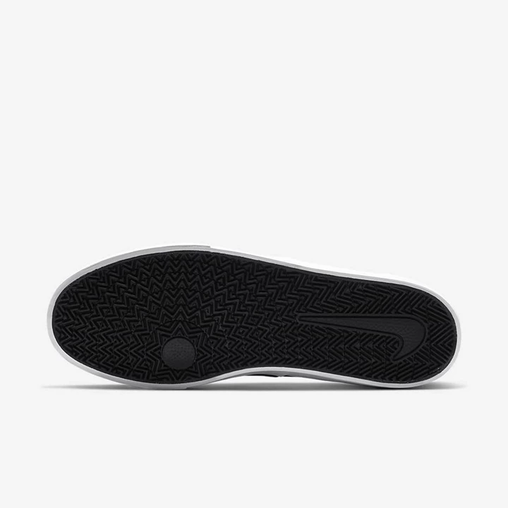 Nike SB Charge Kaykay Ayakkabısı Erkek Siyah Siyah Beyaz Beyaz | TR4256705