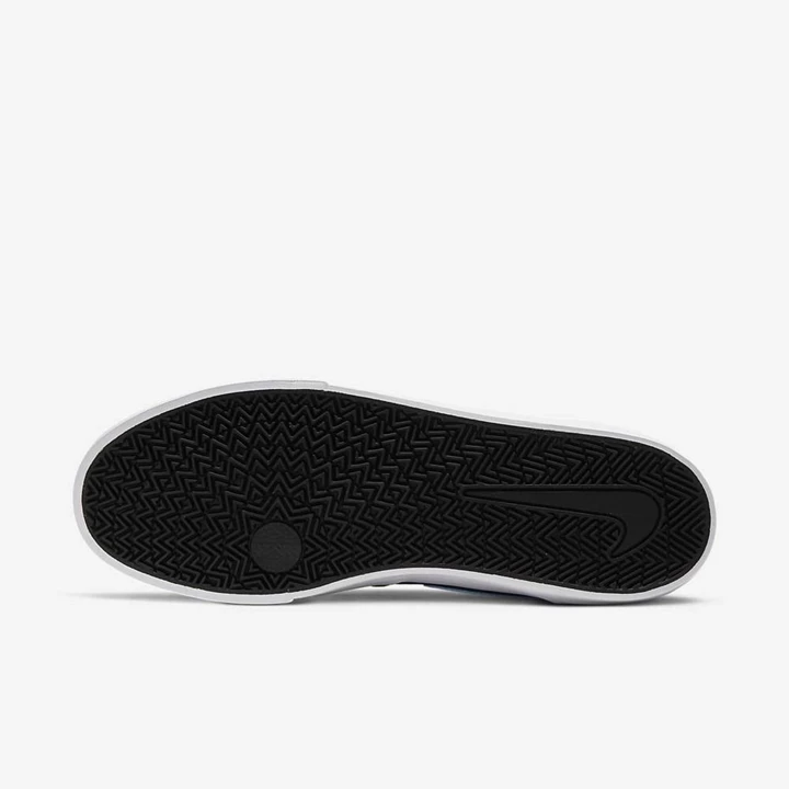 Nike SB Charge Kaykay Ayakkabısı Erkek Siyah Siyah Beyaz Beyaz | TR4256751