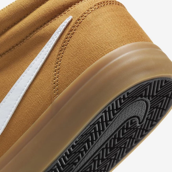 Nike SB Charge Kaykay Ayakkabısı Kadın Açık Kahverengi Beyaz | TR4257525