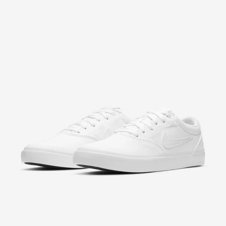 Nike SB Charge Kaykay Ayakkabısı Kadın Beyaz Beyaz Beyaz | TR4258034