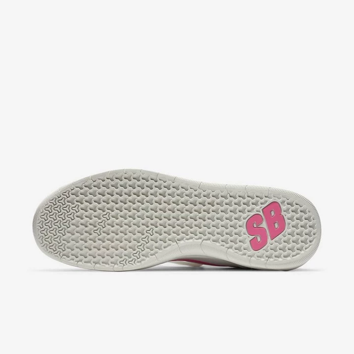 Nike SB Nyjah Free Kaykay Ayakkabısı Erkek Beyaz Pembe Pembe Mavi | TR4258519