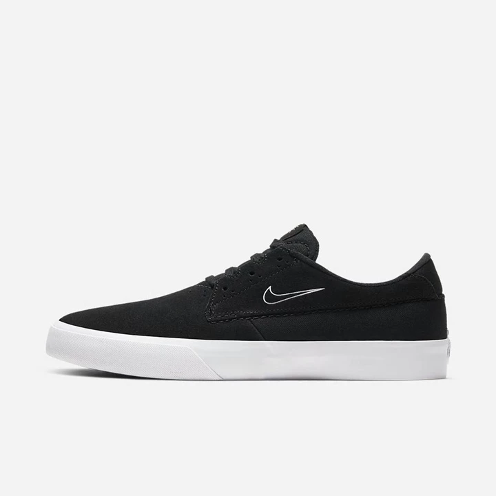 Nike SB Shane Kaykay Ayakkabısı Erkek Siyah Siyah Beyaz | TR4258966