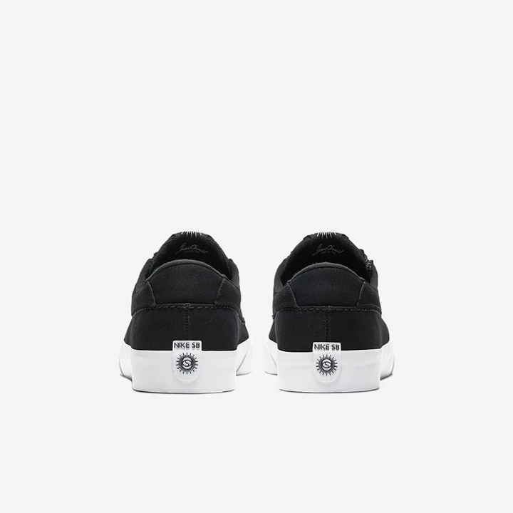 Nike SB Shane Kaykay Ayakkabısı Kadın Siyah Siyah Beyaz | TR4256477
