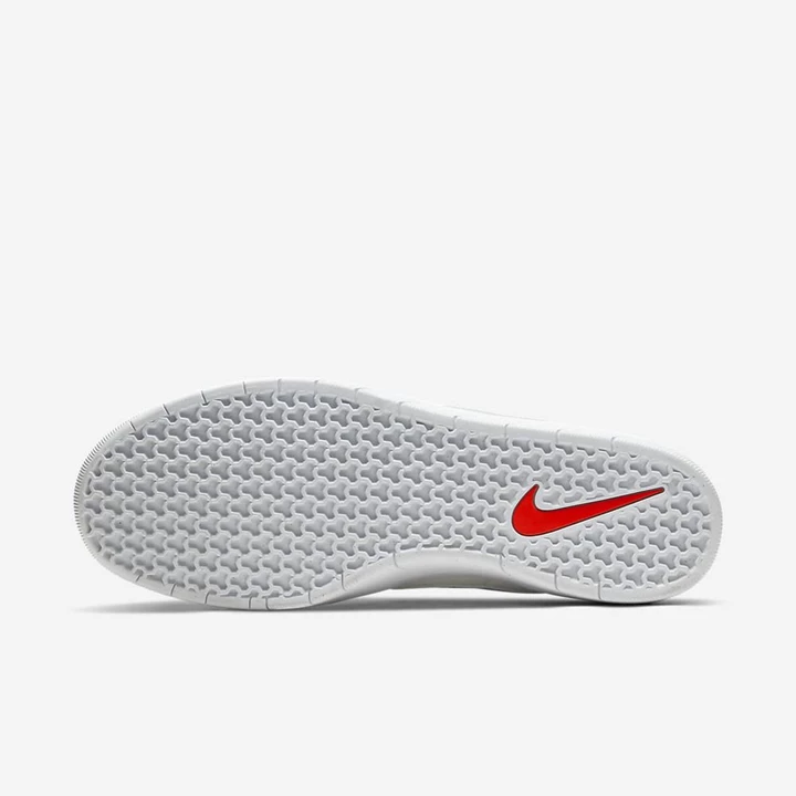 Nike SB Team Klasik Kaykay Ayakkabısı Erkek Beyaz Beyaz Kırmızı | TR4259218