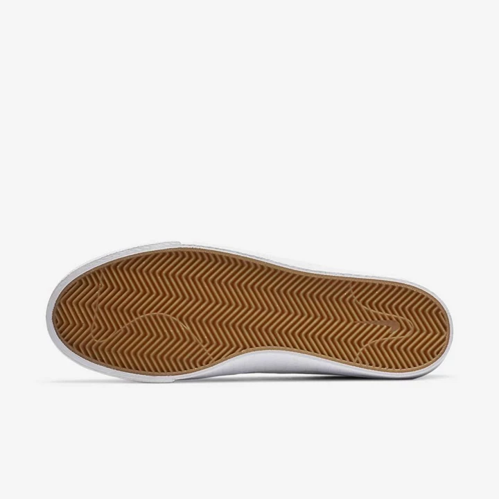 Nike SB Zoom Bruin Kaykay Ayakkabısı Erkek Beyaz Beyaz Açık Kahverengi Turuncu | TR4257313