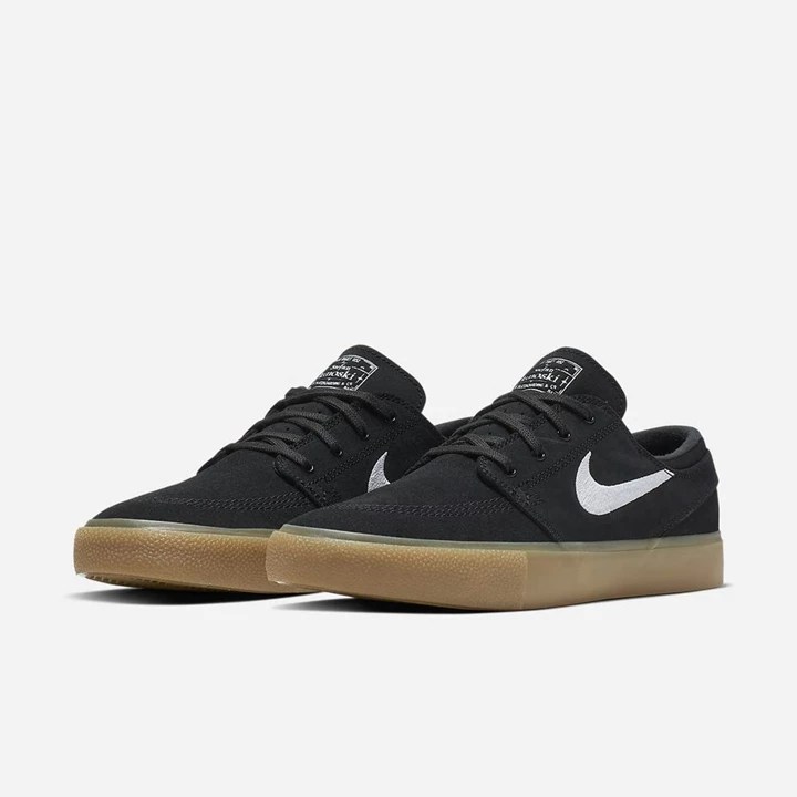 Nike SB Zoom Stefan Janoski Kaykay Ayakkabısı Erkek Siyah Siyah Açık Kahverengi Beyaz | TR4258323