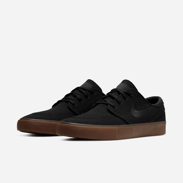 Nike SB Zoom Stefan Janoski Kaykay Ayakkabısı Erkek Siyah Açık Kahverengi Siyah Siyah | TR4258829