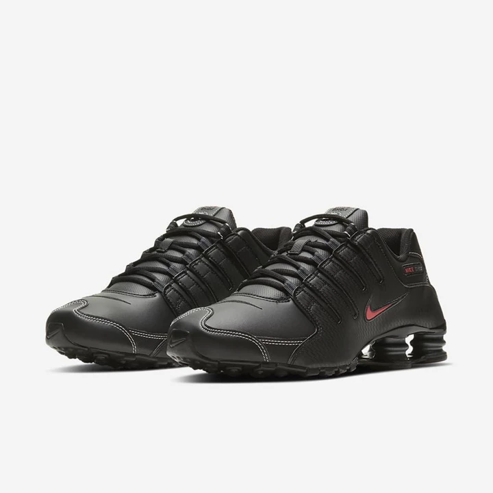 Nike Shox NZ Spor Ayakkabı Erkek Siyah Beyaz Kırmızı | TR4257075