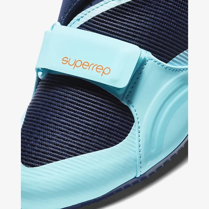Nike SuperRep Cycle Bisiklet Ayakkabısı Erkek Mavi Turuncu | TR4257769