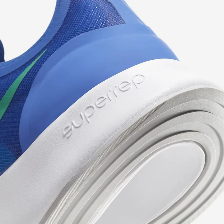 Nike SuperRep Spor Ayakkabı Erkek Kraliyet Mavisi Gri Beyaz Yeşil | TR4256702