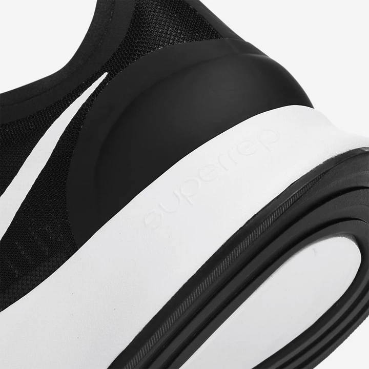 Nike SuperRep Spor Ayakkabı Kadın Beyaz Koyu Gri Siyah | TR4258910