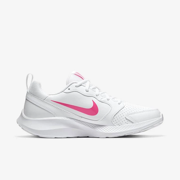 Nike Todos RN Koşu Ayakkabısı Kadın Beyaz Pembe | TR4258902