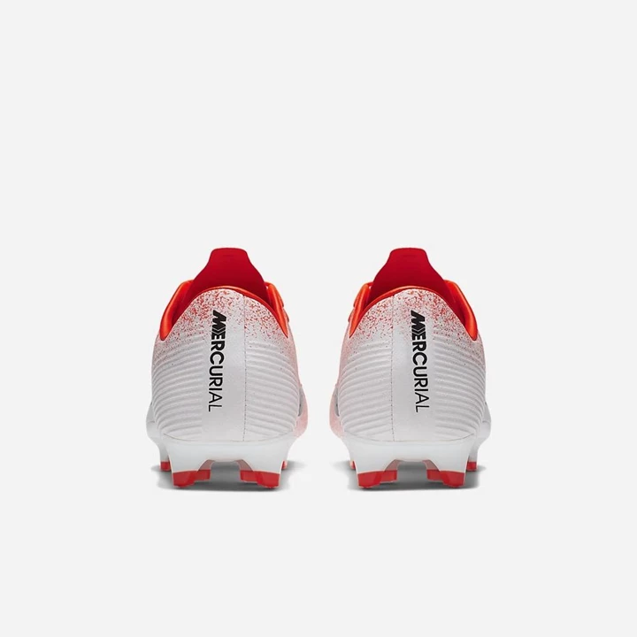 Nike Vapor Krampon Erkek Kırmızı Beyaz Metal Gümüş Siyah | TR4257260