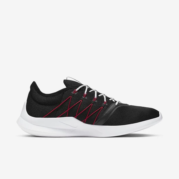 Nike Viale Tech Racer Spor Ayakkabı Erkek Siyah Beyaz Kırmızı | TR4256578